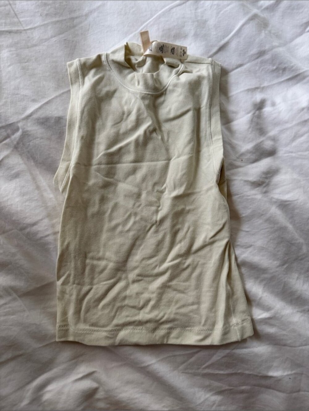 Sleeveless Crewneck in Ivory - Picture 1 of 1